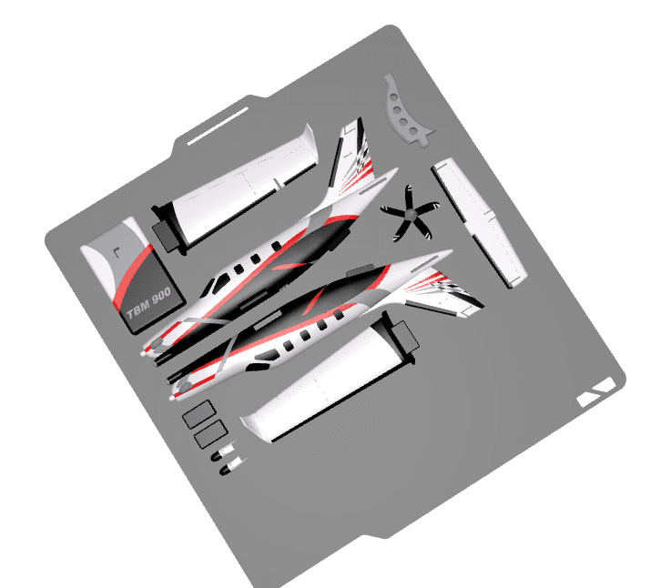TBM 900 Plane Kit Card - Step 1